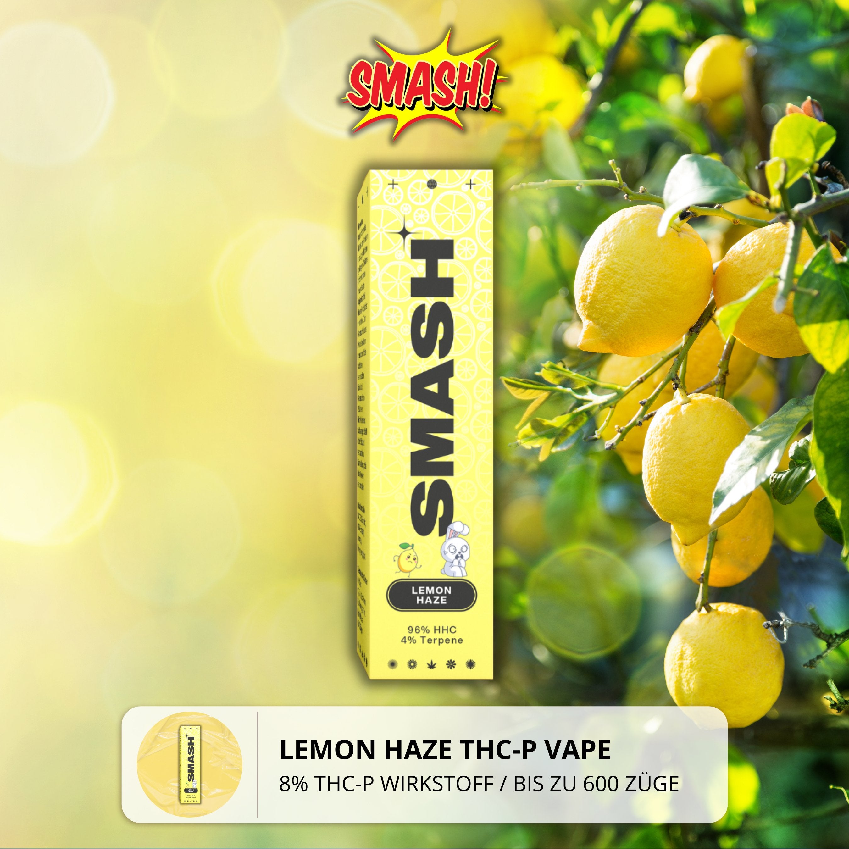 Smash THC-P Vape - Lemon Haze