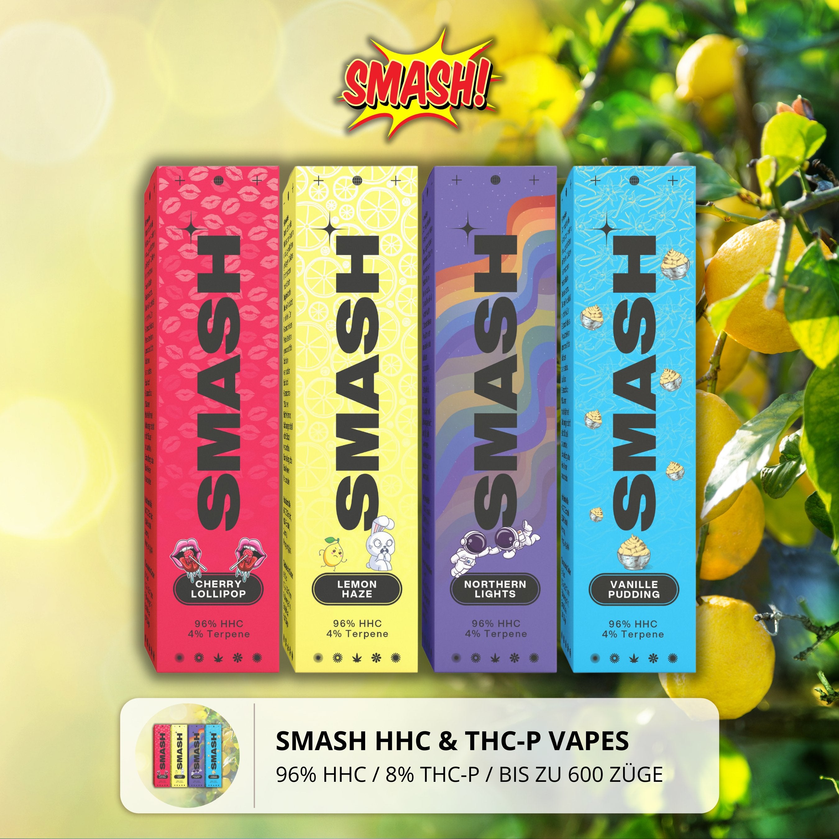 Smash HHC Vape - Lemon Haze